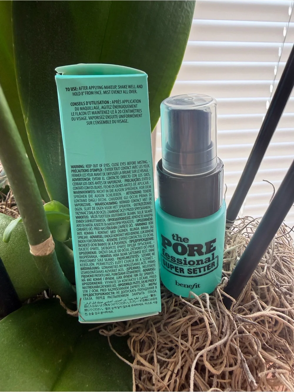 Benefit The POREfessional Super Setter Makeup Setting Spray — Turquoise